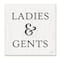 Stupell Industries Ladies & Gents Bathroom Sign Country Grain Pattern,12" x 12"